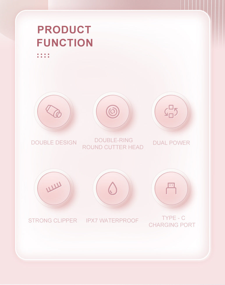 Skin8Co. - Double-Head Trimmer (Versatile Hair Removal)(Rechargable)